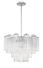 Crystorama ADD-306-CH-CL - Addis 19.75'' Polished Chrome Chandelier