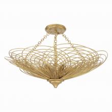 Crystorama DOR-B7706-RG_CEILING - Doral 24'' Renaissance Gold Semi Flush Mount