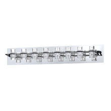 Kendal VF8300-8L-CH/BLK - 8 LIGHT LED VANITY