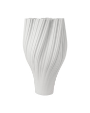 Currey 1200-1005 - Whorl Grande White Vase
